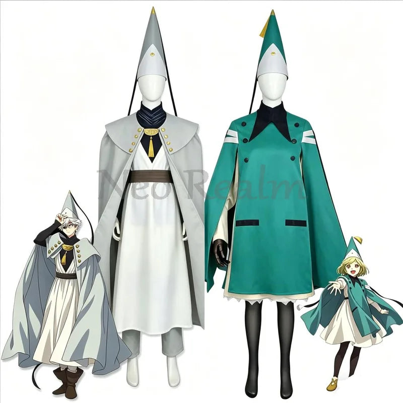 Anime Witch Hat Costume Set for Women Girls - Full Dress Jacket & Props Halloween Cosplay