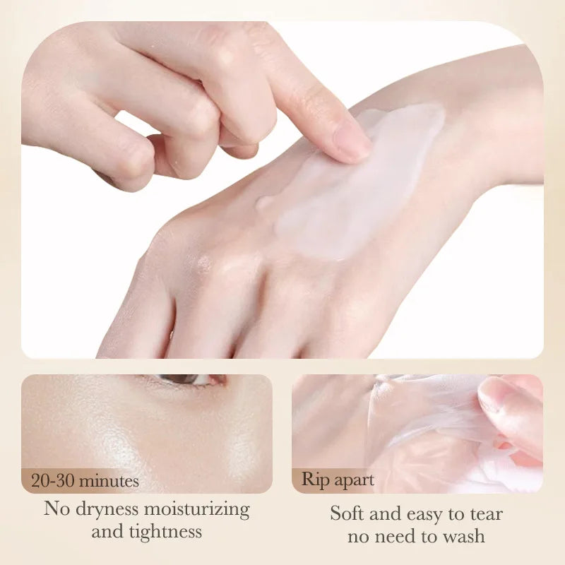 White Rice Peeling Mask for Blackhead Removal & Acne - Moisturizing Facial Peel-off