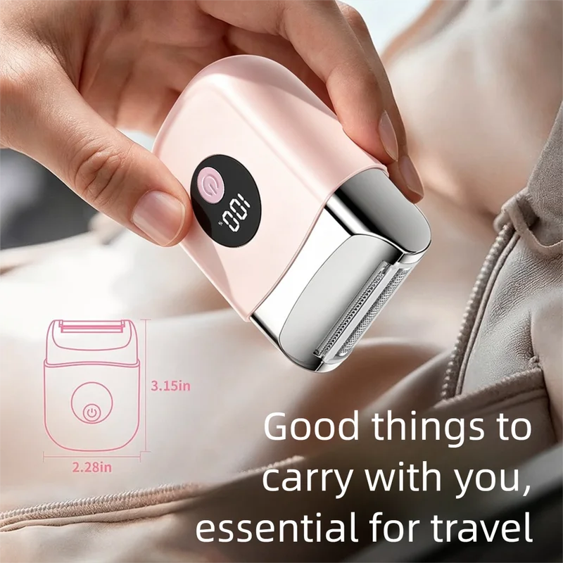 Electric Hair Removal Device for Women - Painless Armpit & Leg Shaver with Batteries