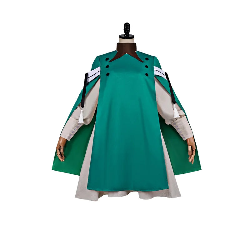 Medieval Witch Cosplay Costume Set with Hat for Anime and Halloween