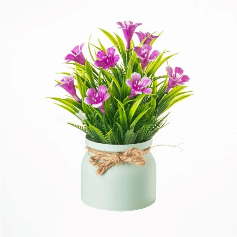 Artificial Potted Flower Bonsai Tree - Faux Plant Decor for Home & Office