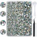 Resin Rhinestone Set 7200pcs Flatback Glue-On Nail Art Decorations