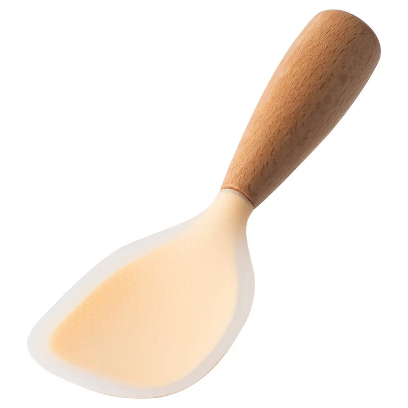 Silicone Cooking Spoon Non-Stick Heat-Resistant Kitchen Utensil - Durable & Anti-Scalding