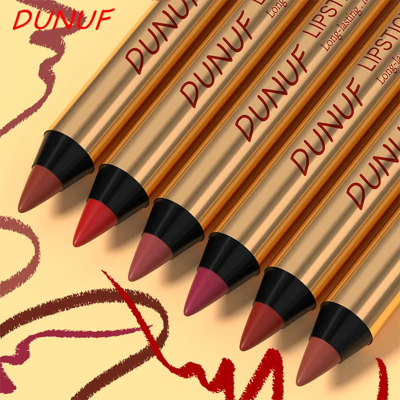 Waterproof Matte Lip Liner Pencil Long Lasting Non-stick Lipstick for Sexy Lips