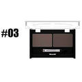 Eyebrow & Eyeshadow Makeup Kit - Waterproof 2-Color Powder Palette + Brush