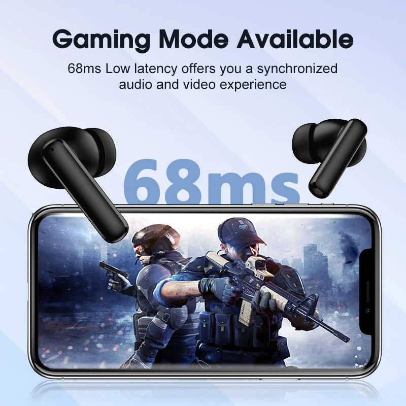 Wireless Earbuds with Active Noise Cancellation Bluetooth 5.3 28dB Low Latency
