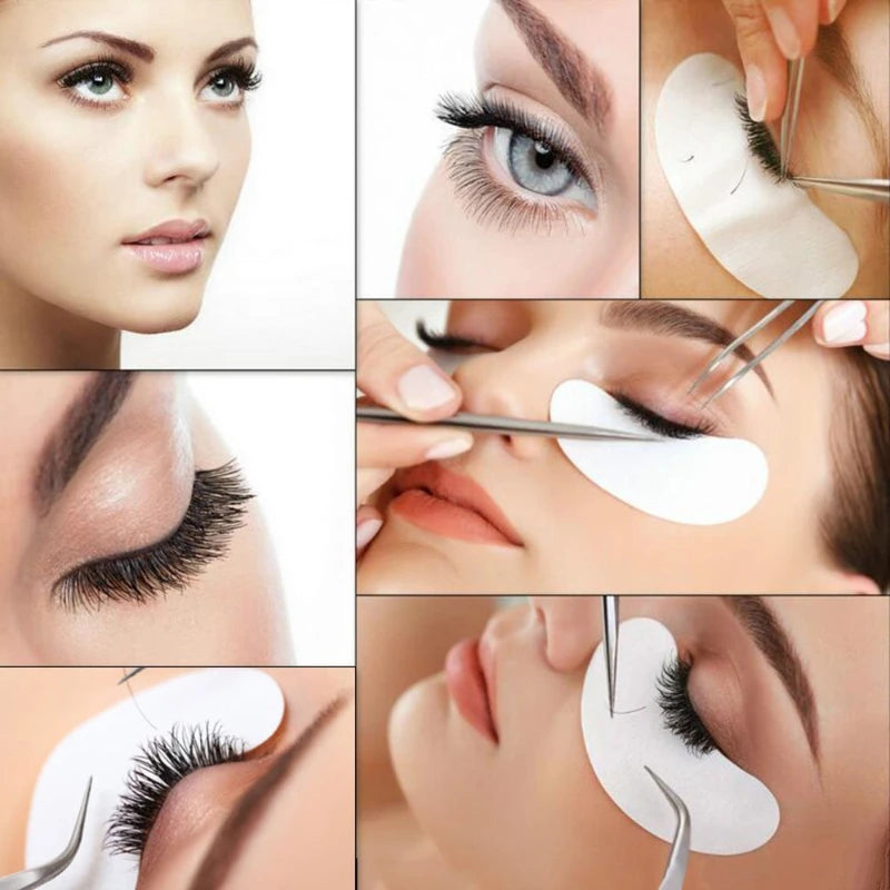 Eyelash Extension Under Eyelid Patches 50 Pairs Lash Building Stickers for False Lashes