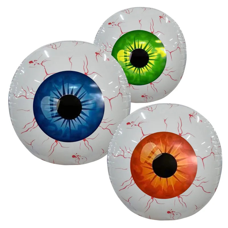 Halloween Inflatable Bloodshot Eyeball Decorations Indoor Outdoor Garden - 55cm