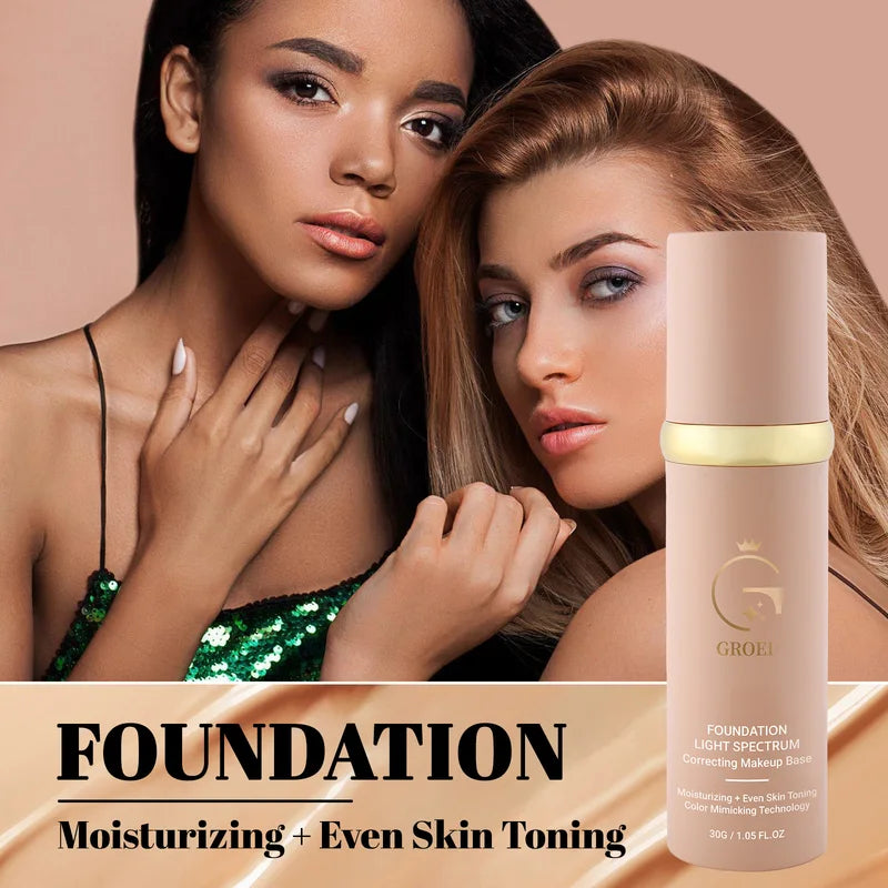4-in-1 Liquid Foundation Concealer SPF 50 Hydrating Full Coverage Makeup Serum