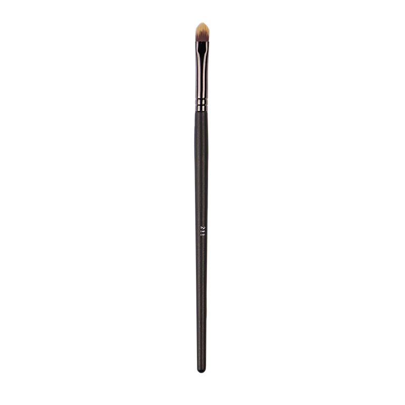 Professional Grey Makeup Brush No. 211 Concealer Brush Fiber Hair Solid Wood Handle