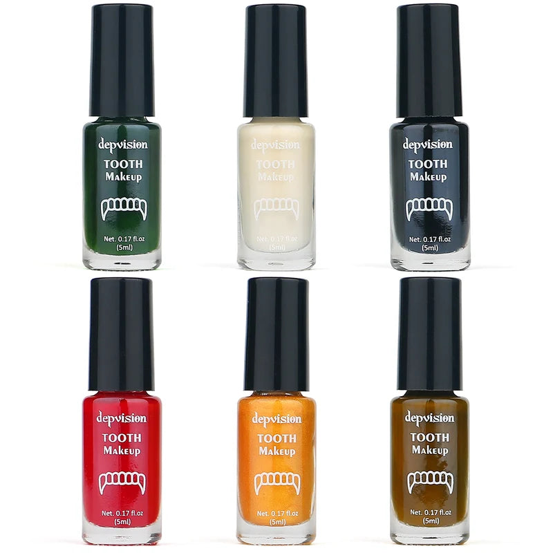 Colorful Non-Toxic Tooth Paint for Halloween and Special Effects Makeup
