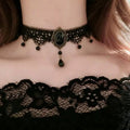 Gothic Velvet Choker Necklace for Women - Handmade Fashion Jewelry