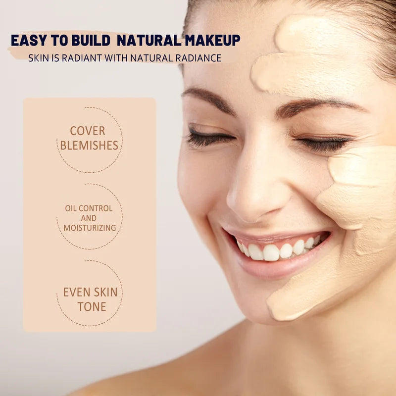 Waterproof CC Foundation Cream with Brightening & Blemish Coverage - 30ml