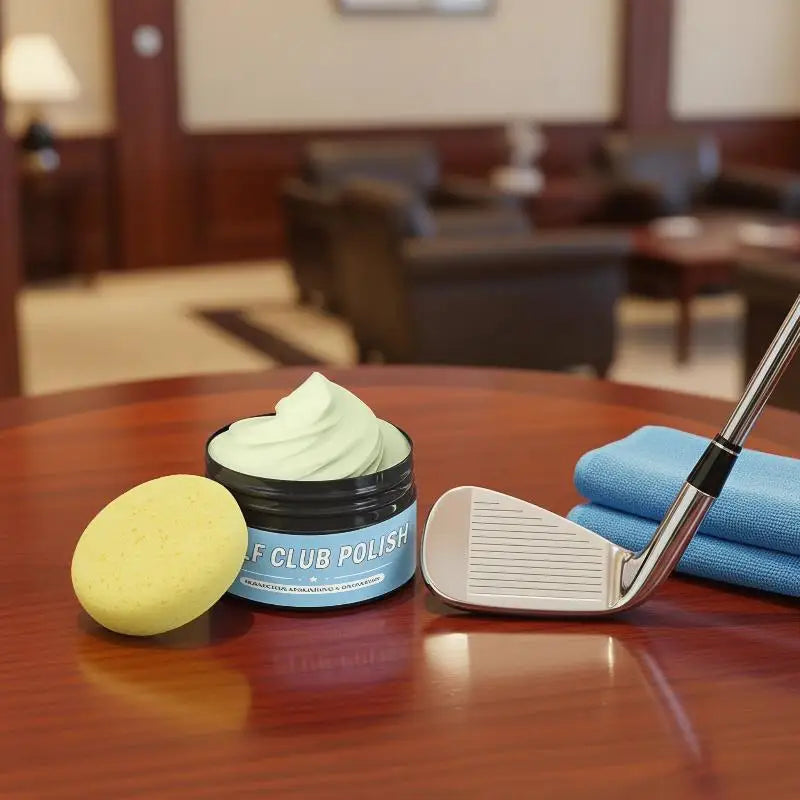 Golf Club Polishing Wax 30G Scratch & Oxidation Remover with Sponge - Professional Grade