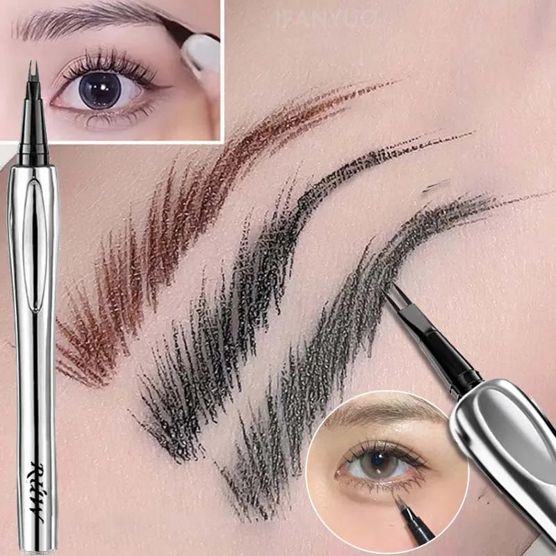 Liquid Eyebrow Pencil Waterproof & Smudge-Proof - Multi-Functional Brow & Eye Makeup