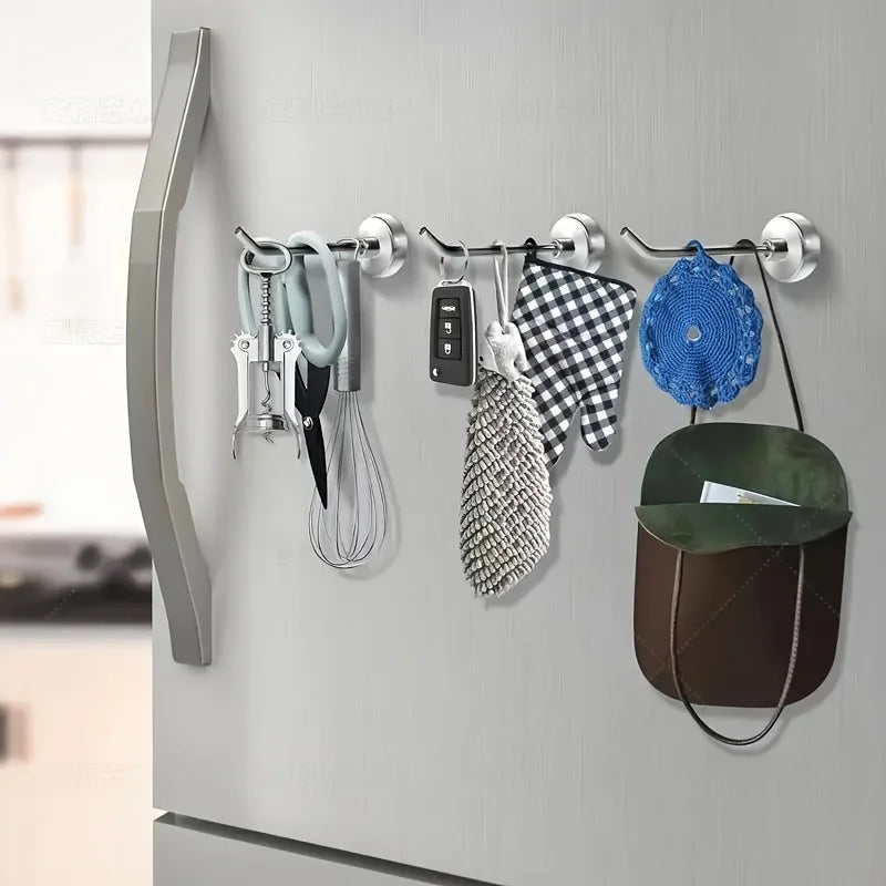 Heavy Duty Magnetic Hook Set - Large Metal Hanging Hooks for Grill & Home