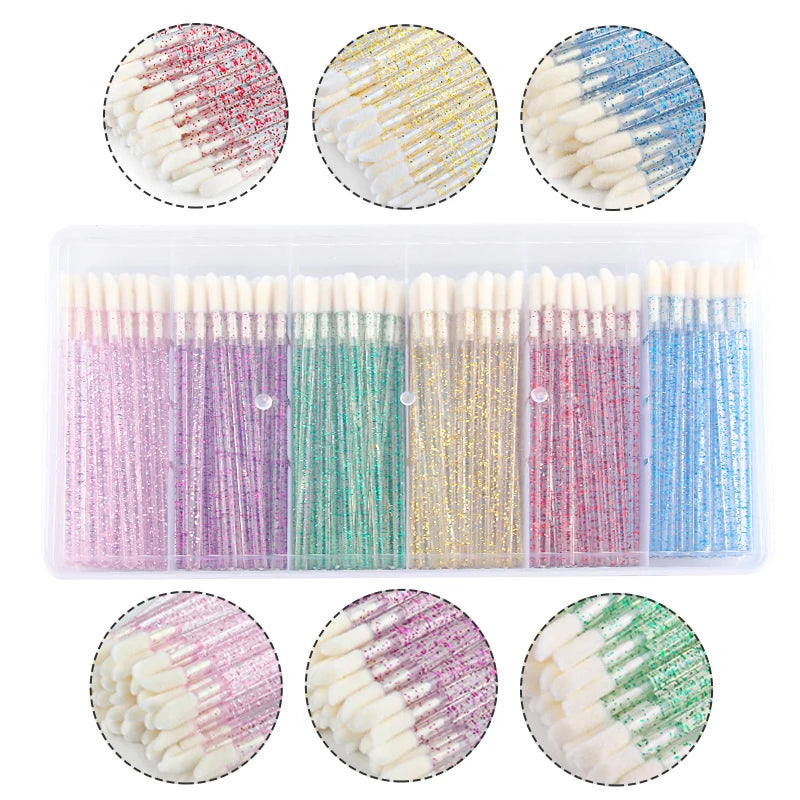 300Pcs Makeup Brush Set with Case - Eyeliner, Lip, Eyeshadow & Lash Applicators