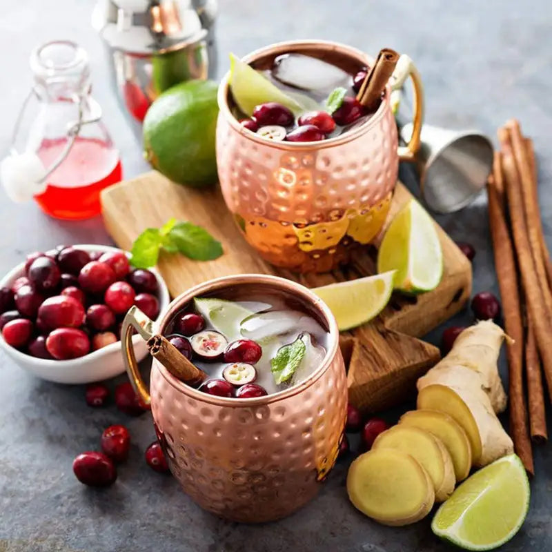 Stainless Steel Moscow Mule Copper Mug - Retro Cocktail & Beer Cup
