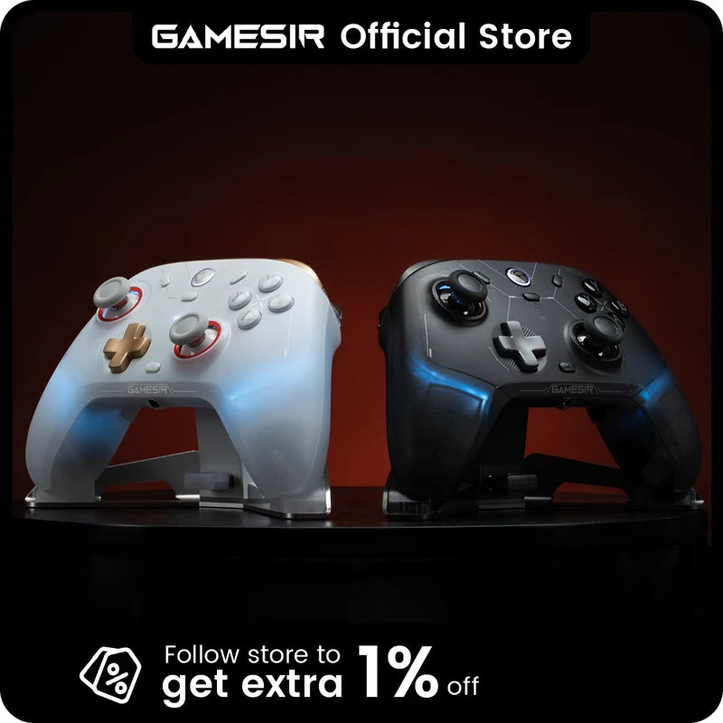 Wireless Game Controller for Nintendo Switch, PC, iOS & Android - Tri-Mode, Hall Effect Sticks