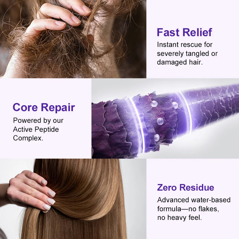 Keratin Hair Treatment Leave-In Mask for Smooth, Frizz-Free Hair