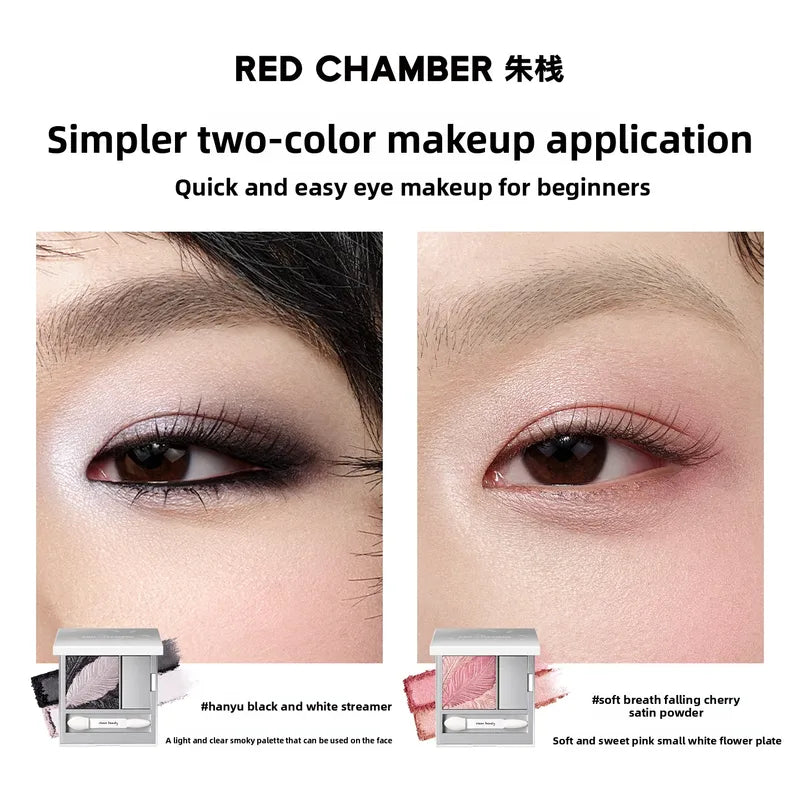 Vegan Satin Eyeshadow Palette with Cream Base & Shimmer Topper - Multiple Colors