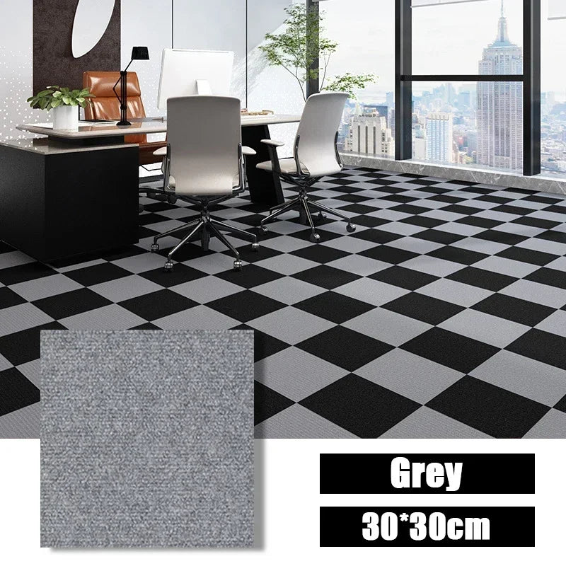 Self-Adhesive Carpet Floor Tiles 30x30cm - Removable DIY Floor Mats for Home & Hallway