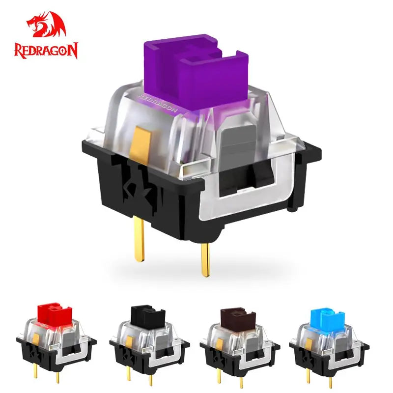 Multicolor Backlit Mechanical Keyboard Switches - Hot Swap Tactile & Linear Options