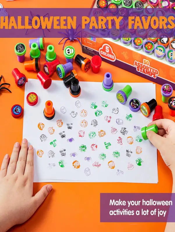 Halloween Pumpkin Bat Seal Gift Bag Fillers Kids Party Favor Small Toys 5/10pcs