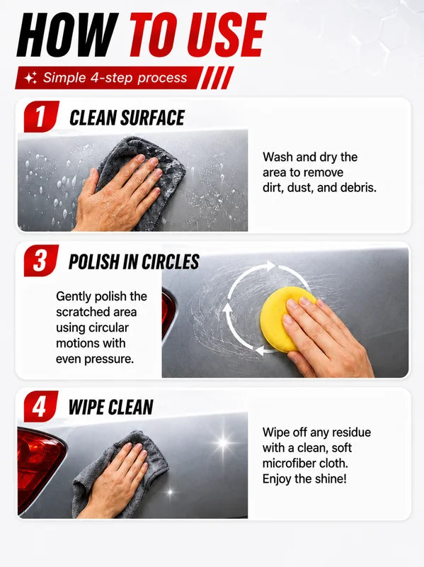 Car Scratch Remover Paint Repair Wax for All Colors Brightening Coating