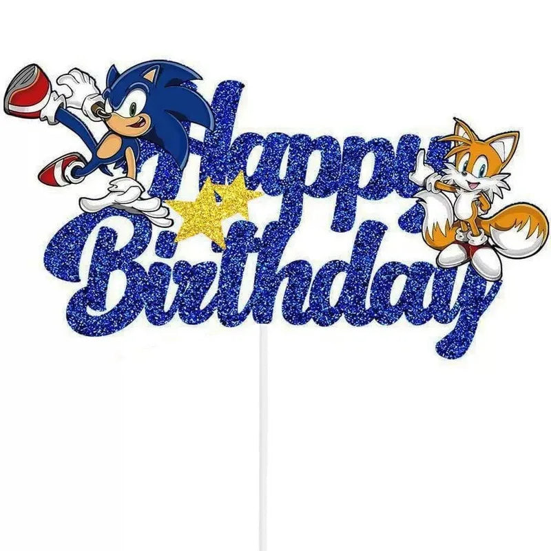 Cute Birthday Party Decorations - Kawaii Cake Insert & Anime Cartoon Supplies
