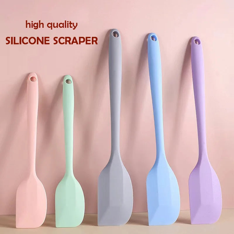 Silicone Baking Spatula Set Non-Stick Heat-Resistant Kitchen Utensils for Cake Baking