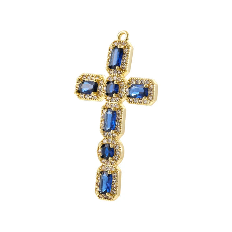 Bohemian Charms for Jewelry Making DIY Bracelets & Necklaces Brass Cubic Zirconia