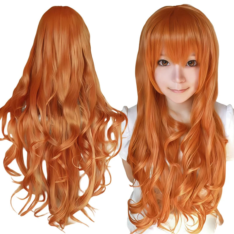 White Curly Cosplay Wig for Anime, Halloween & Costume Parties