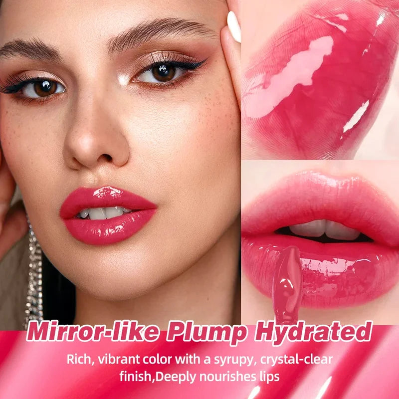 Plump Jelly Lip Gloss - Hydrating Water-Light Lip Oil for Moisturized Lips