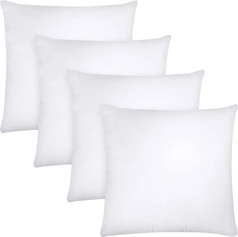 45x45cm Cotton Throw Pillow Insert - Soft Decorative Cushion Core for Sofa Bed Couch