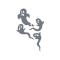 Halloween Ghost and Bat Vinyl Car Rearview Mirror Decals - Spooky Car Accessories