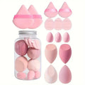 14pcs Makeup Sponge Set - Soft, Non-Latex, Dual-Use Powder Puff for Liquid & Powder Application