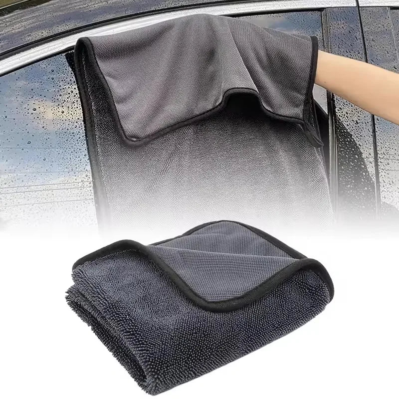 Microfiber Cleaning Cloth Set - Ultra-Absorbent, Double-Sided for Car, Home & Bathroom