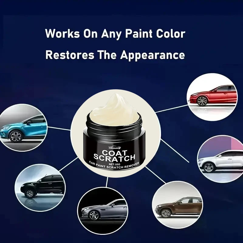 Car Scratch Repair Wax 55g - Universal Vehicle Paint Scratch & Swirl Remover
