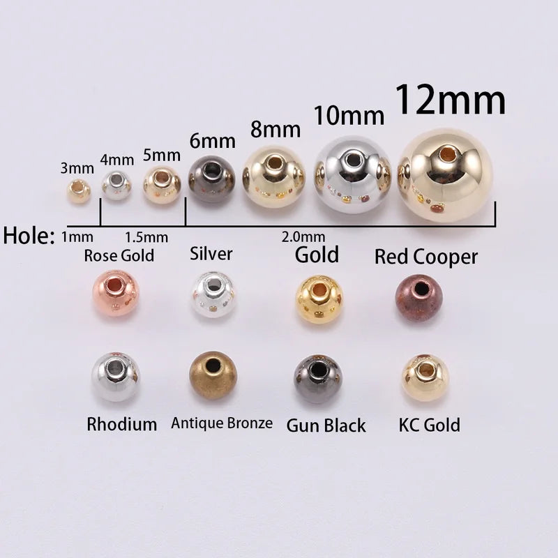 Assorted 30-400pcs DIY Jewelry Spacer Beads - 3-12mm Plastic Seed Beads for Necklace Bracelet Crafts