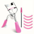 Eyelash Curler Set with Replacement Pads and Tweezers - Multiple Colors