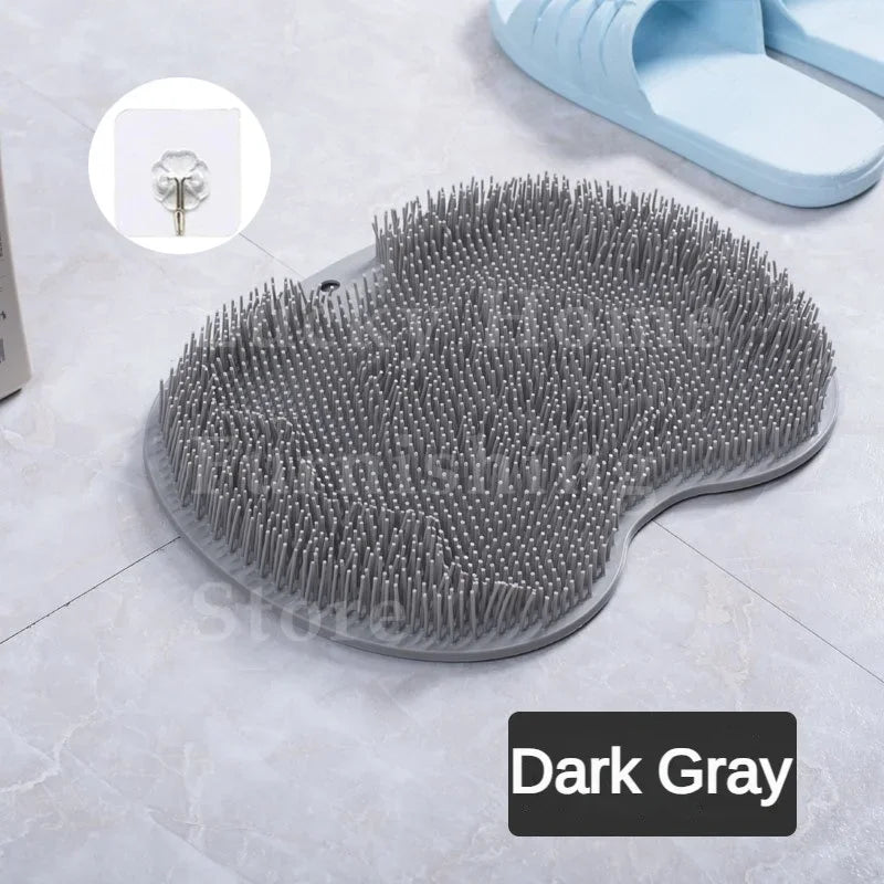Silicone Foot Scrubber Exfoliating Bath Mat for Dead Skin Removal & Foot Spa