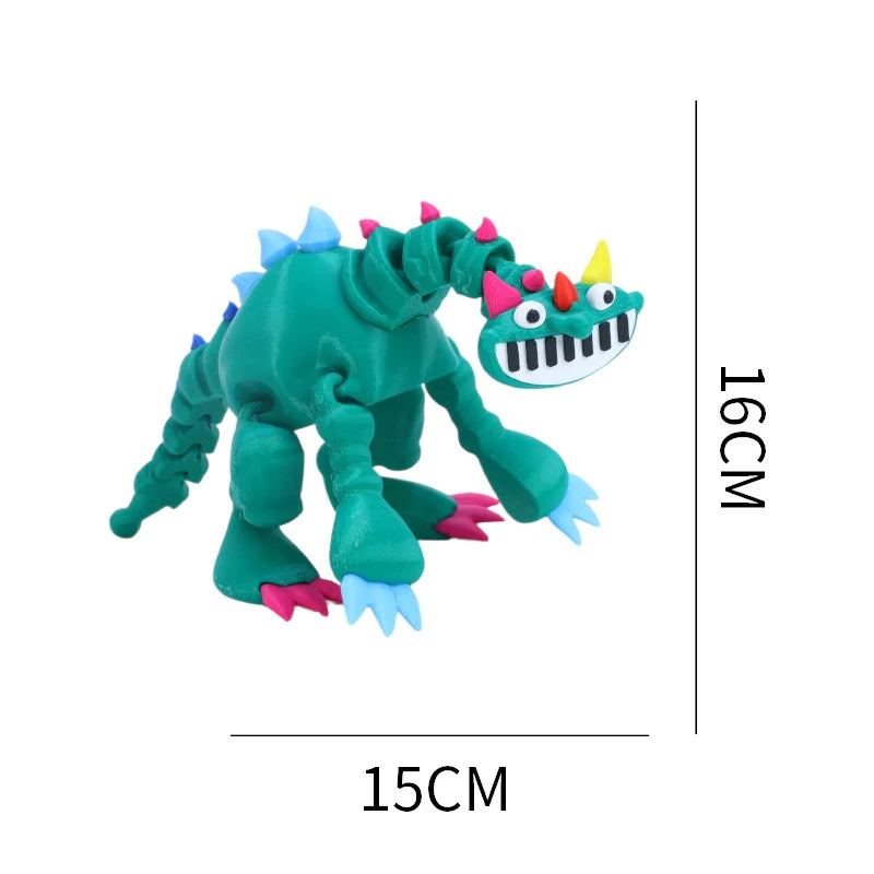 Flexible Joint 3D Print Monster Fidget Toy - Stress Relief Sensory Model Gift