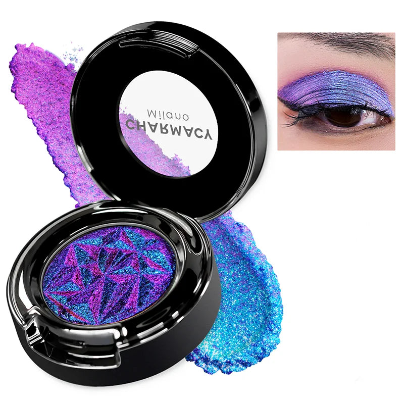 Multichrome Glitter Eyeshadow Powder - Vegan, Cruelty-Free, Metallic Finish