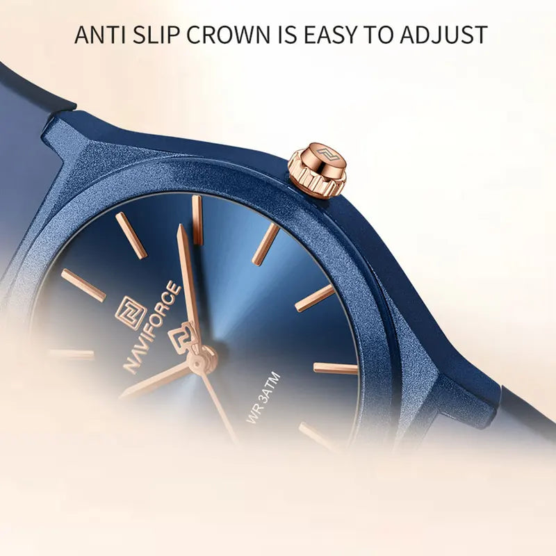 Women’s Quartz Sport Watch with Silicone Strap - Fashion Dress Wristwatch, Water Resistant