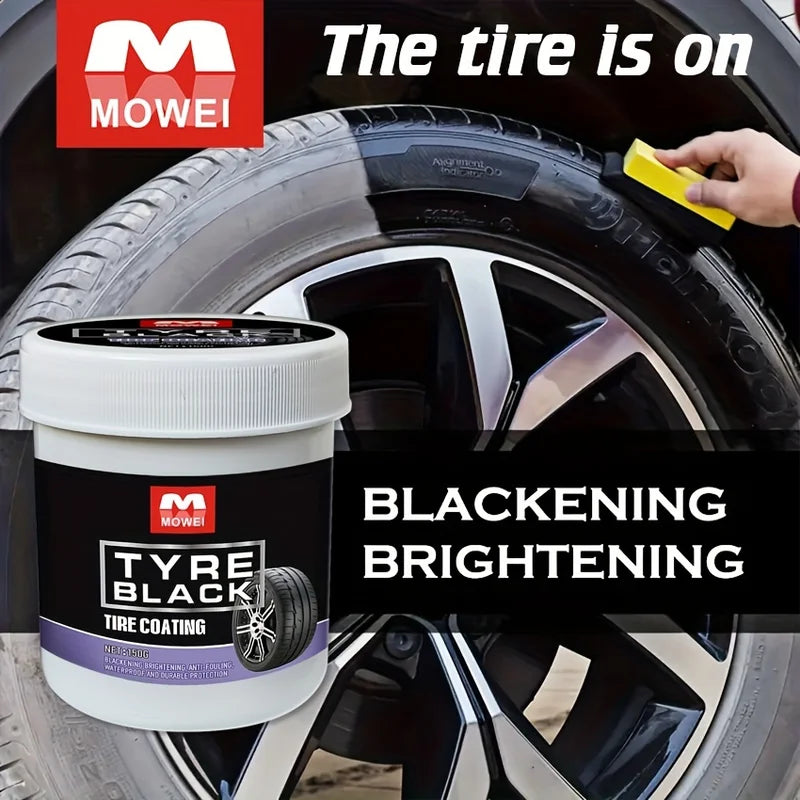 Car Tire Gloss Wax - Rust-Proof, Decontamination & Shine Cream for Tire Care
