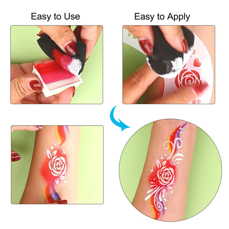 Paint Sponges Set for Art & Crafting - Foam Petal & Body Painting Sponges