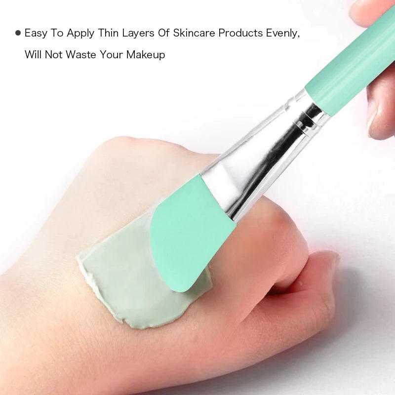 Silicone Facial Mask Brush Set - Makeup & Skincare Application Tools