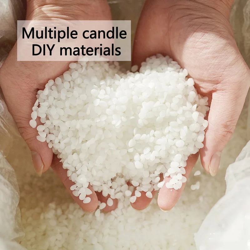Natural Soy Wax for Candle Making - Ice Flower, Scented & Smokeless, 100/500g
