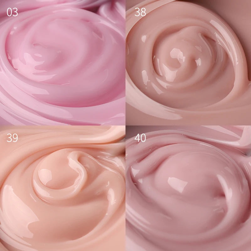 50ml Self-Leveling Builder Nail Gel for Extensions UV LED Safe TPO Free